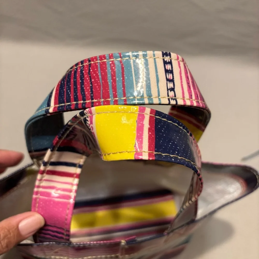 Consuela Thelma Colorful Striped Mini Tote Bag - Picture 7 of 7